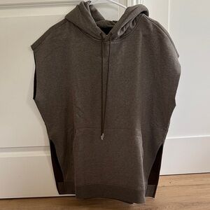 Anthony Thomas Melillo Olive Sleeveless Hoodie